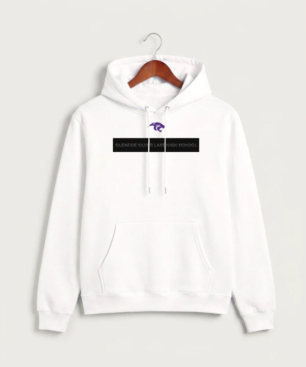 Glencoe Silver Lake High School Athletics - White Hoodie Value - Full Front