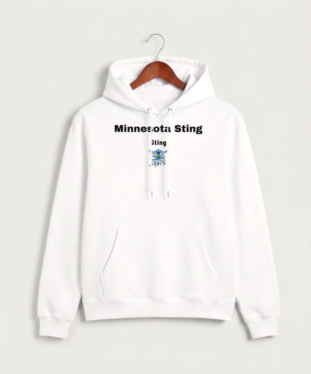 Minnesota Sting Athletics - White Hoodie Value - Full Front