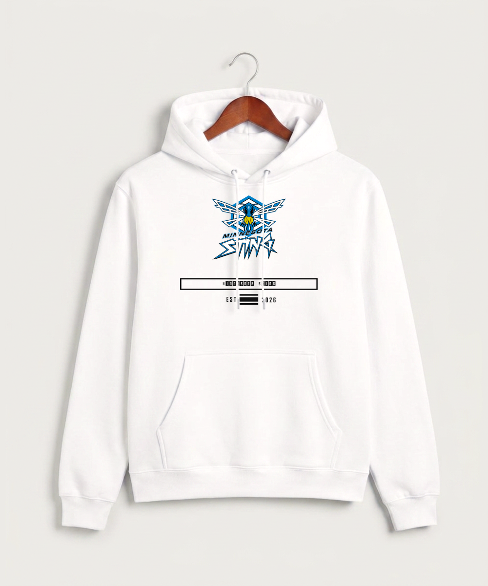 Minnesota Sting Athletics - White Hoodie Value - Full Front