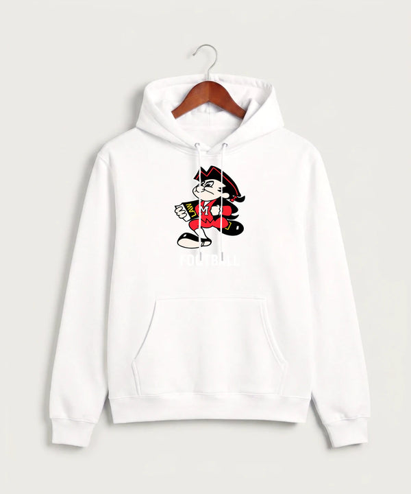 John Marshall High School Basketball (Boys) - White Hoodie Value - Full Front