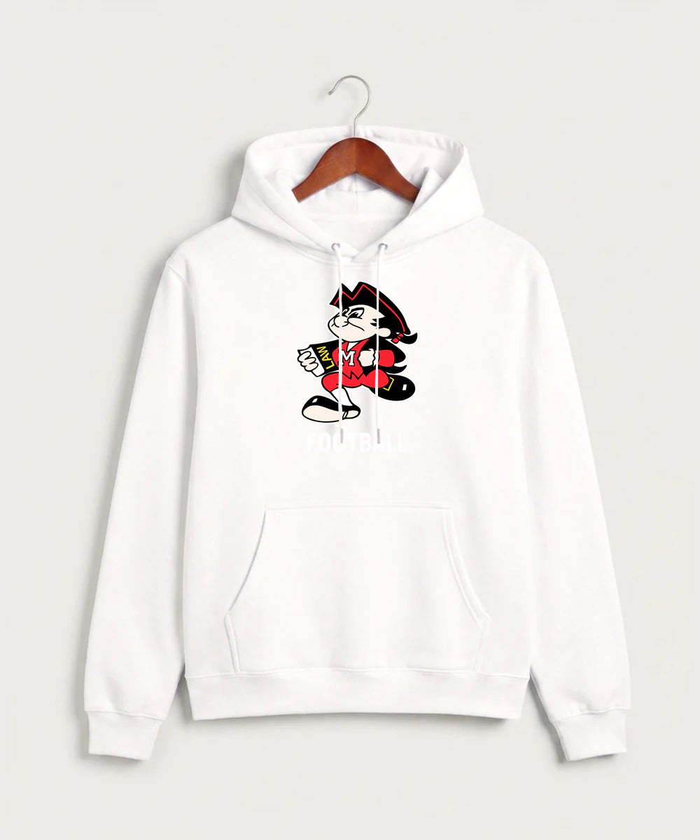 John Marshall High School Basketball (Boys) - White Hoodie Value - Full Front