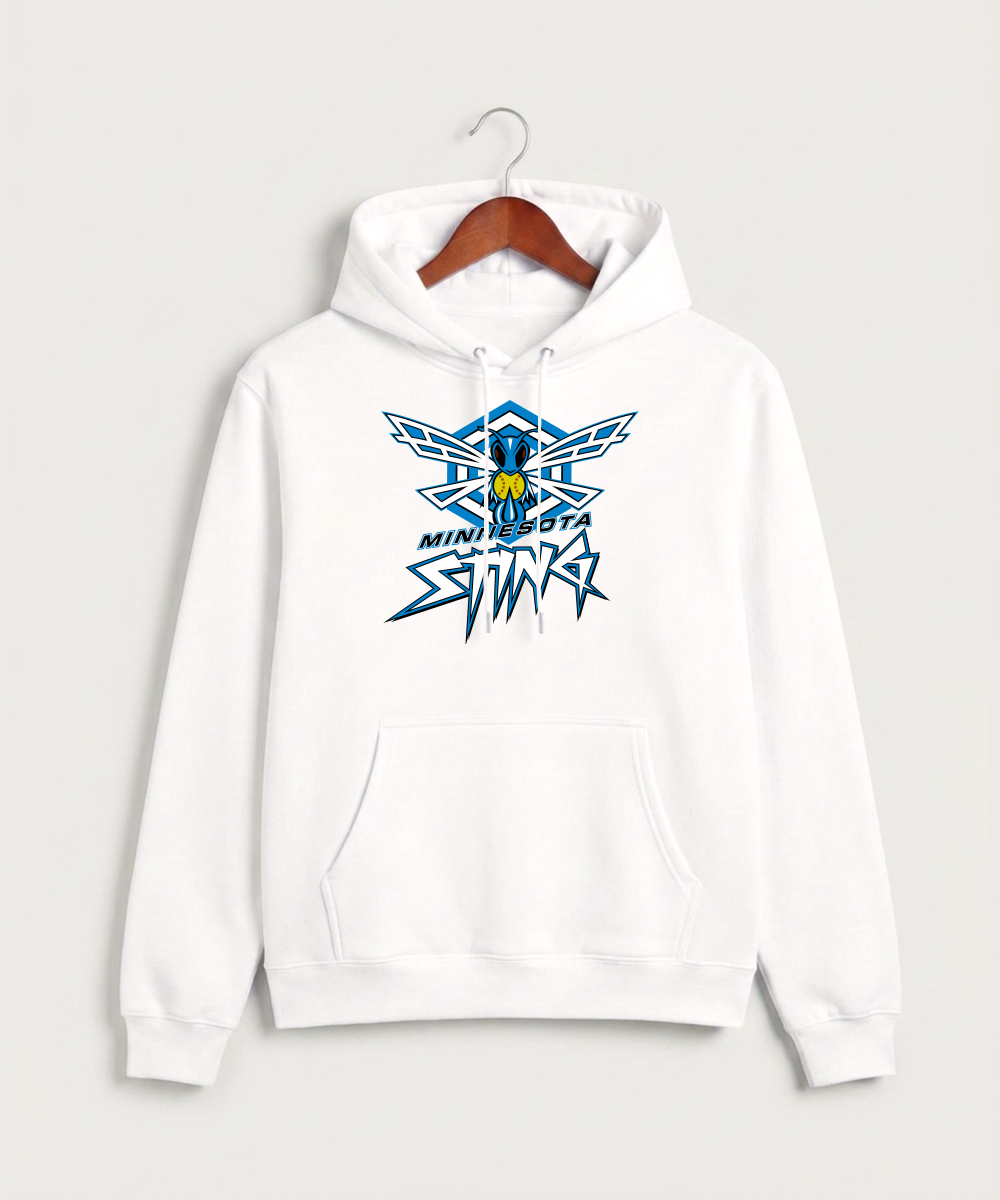 Minnesota Sting Athletics - White Hoodie Value - Full Front