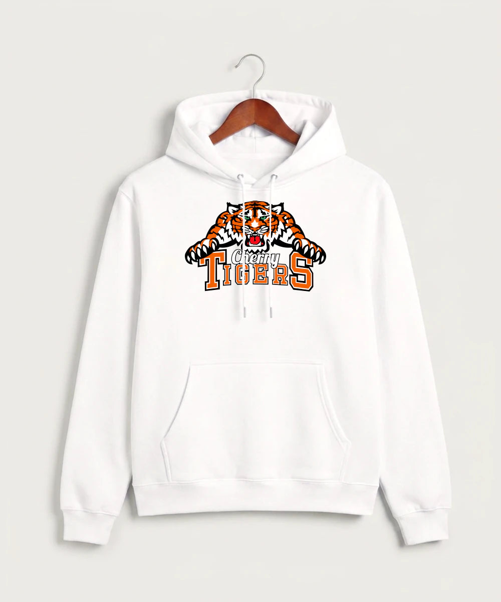 Cherry High School Athletics Coed - White Hoodie Value - Full Front