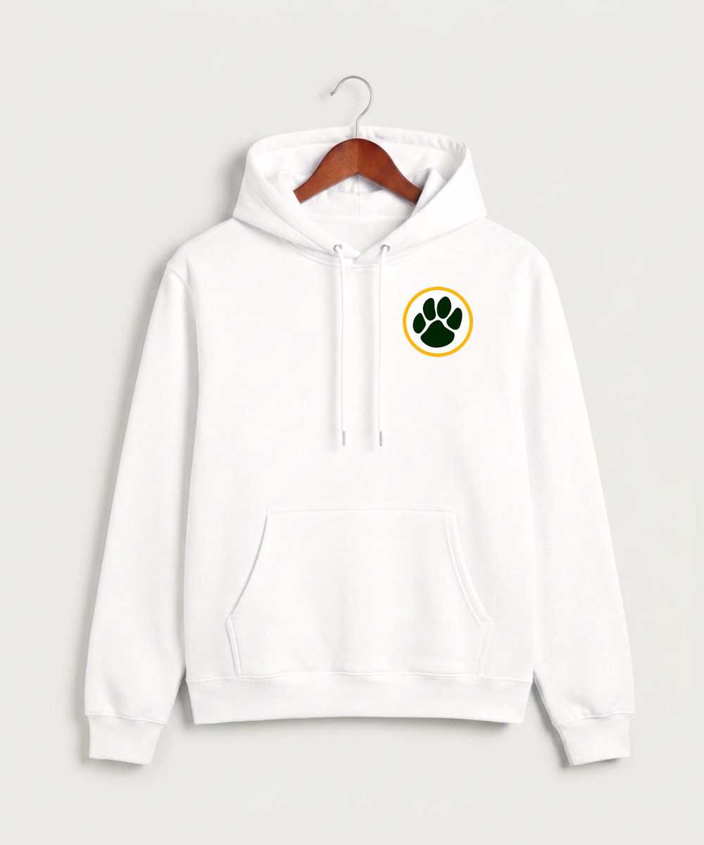Ashwaubenon High School Football (Boys) - White Hoodie Value - Left Chest