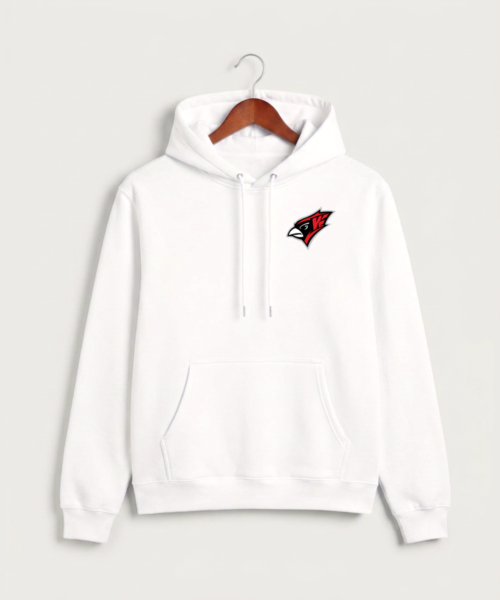 Willmar High School Athletics - White Hoodie Value - Left Chest