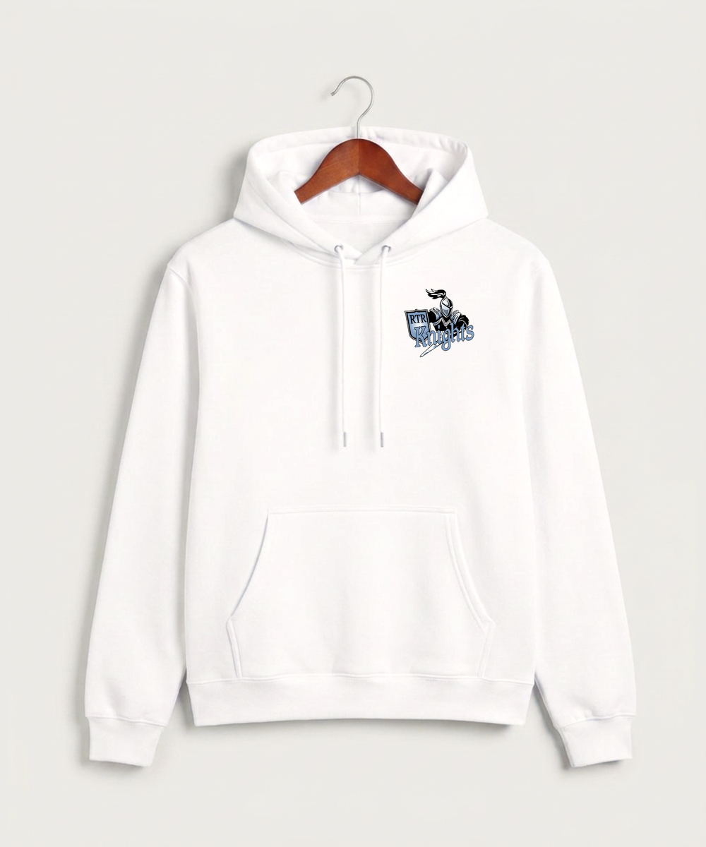 Russell-Tyler-Ruthton High School Football (Boys) - White Hoodie Value - Left Chest