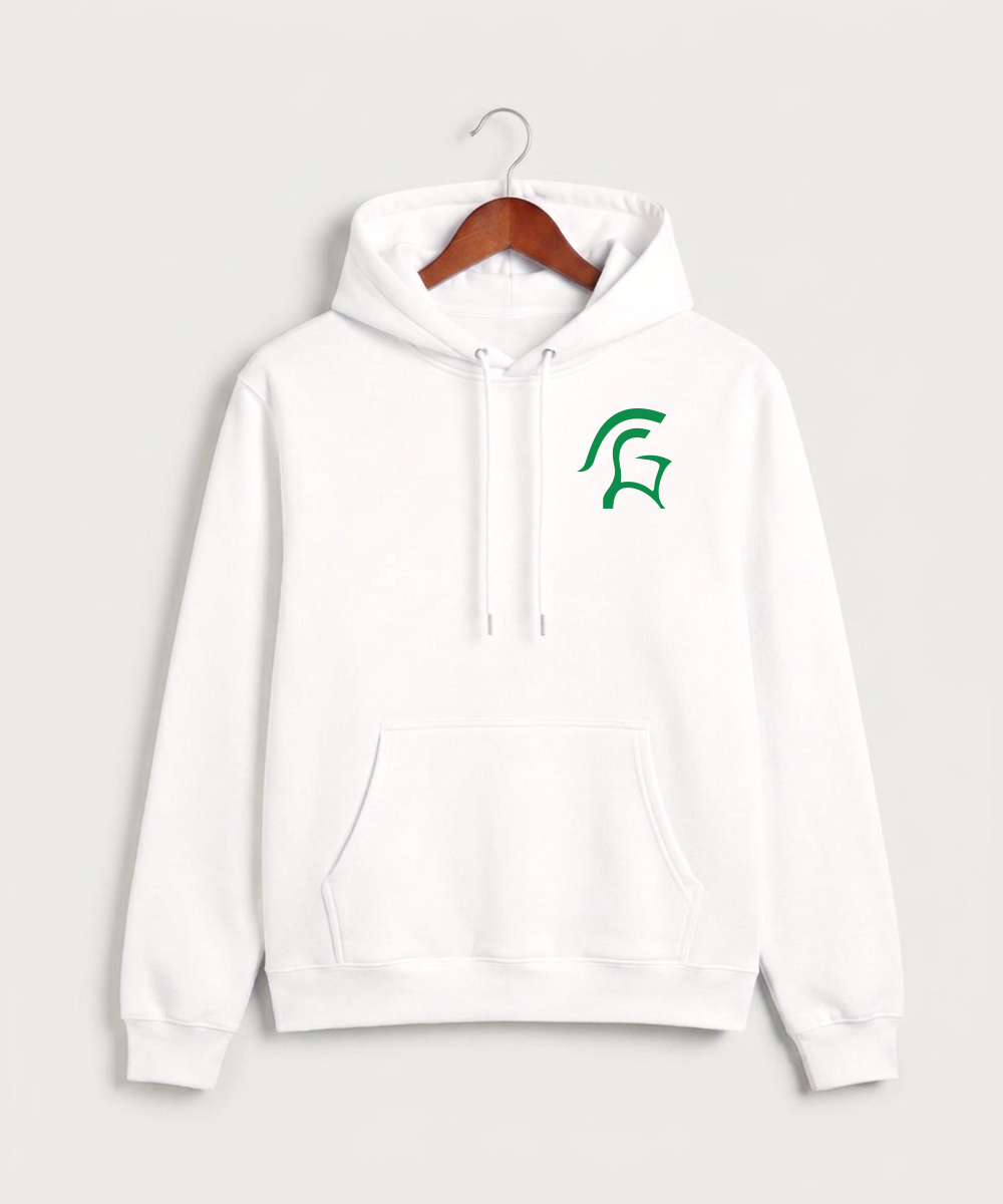 La Crescent High School Football (Boys) - White Hoodie Value - Left Chest