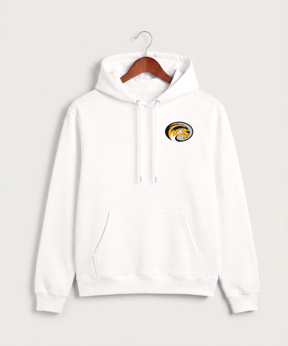 Sibley East High School Football (Boys) - White Hoodie Value - Left Chest