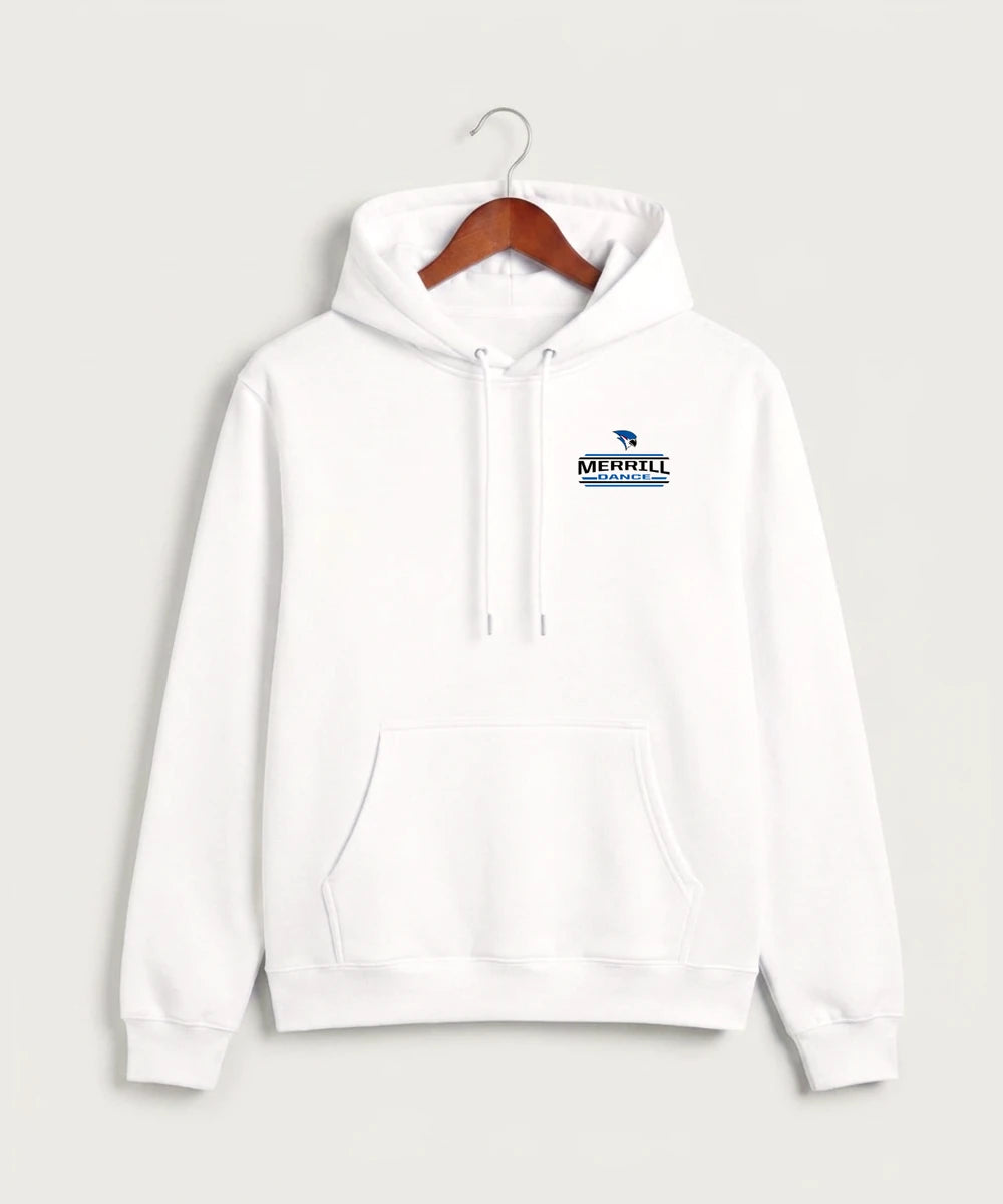 Merrill Dance and Cheer - White Hoodie Value - Left Chest