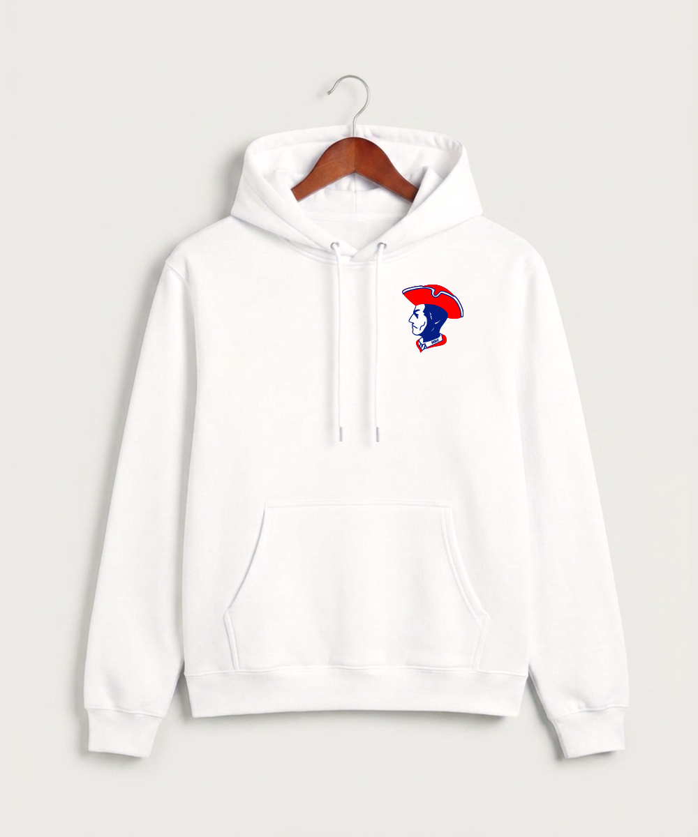 Hills-Beaver Creek High School Volleyball (Girls) - White Hoodie Value - Left Chest