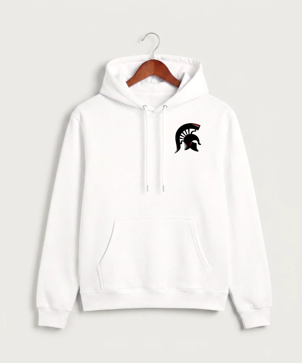 Bold High School Football (Boys) - White Hoodie Value - Left Chest