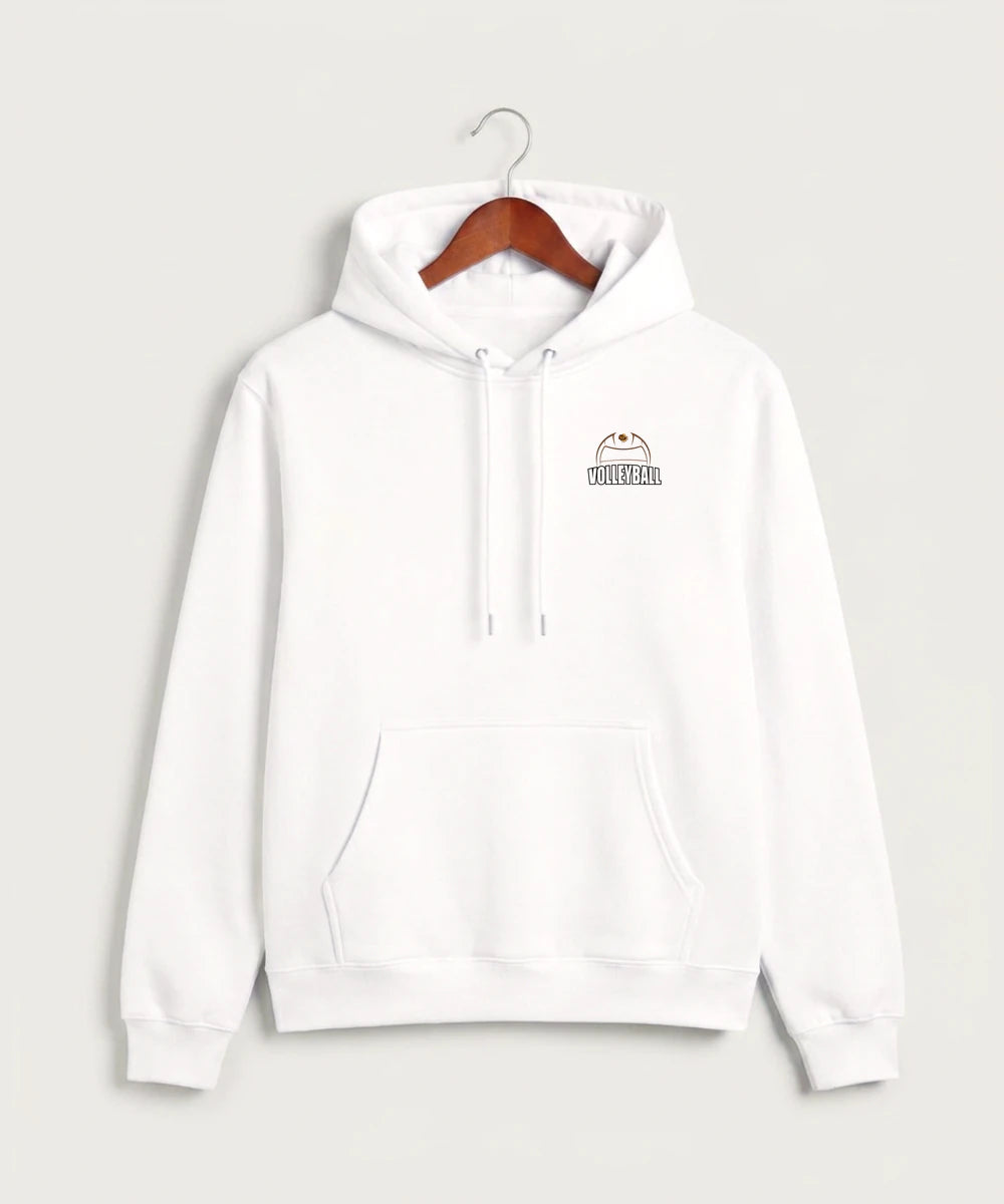 Fargo South High School Volleyball (Girls) - White Hoodie Value - Left Chest