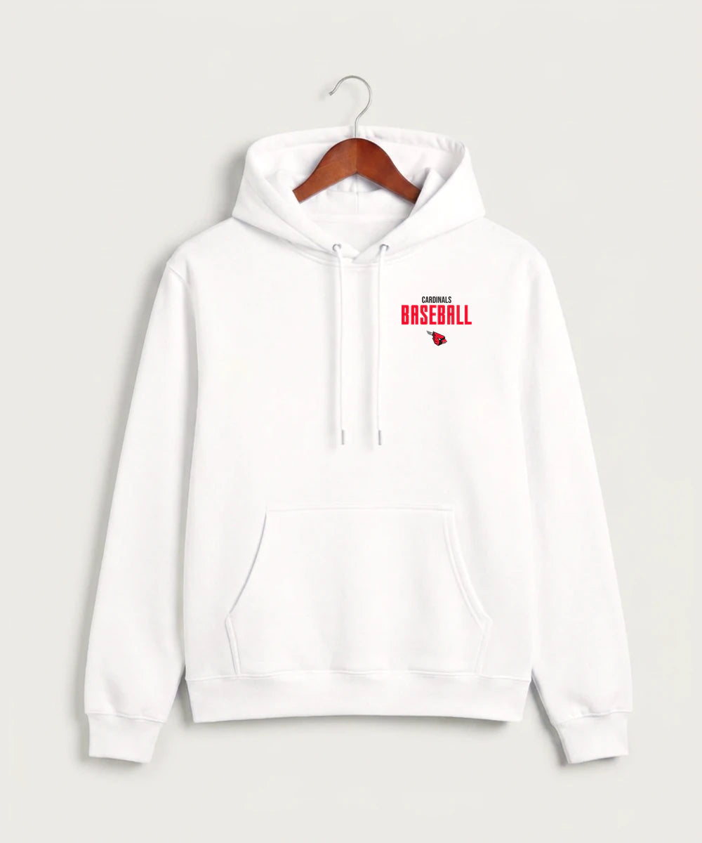 Forreston Baseball - White Hoodie Value - Left Chest