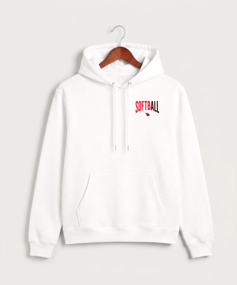 Forreston Softball - White Hoodie Value - Left Chest
