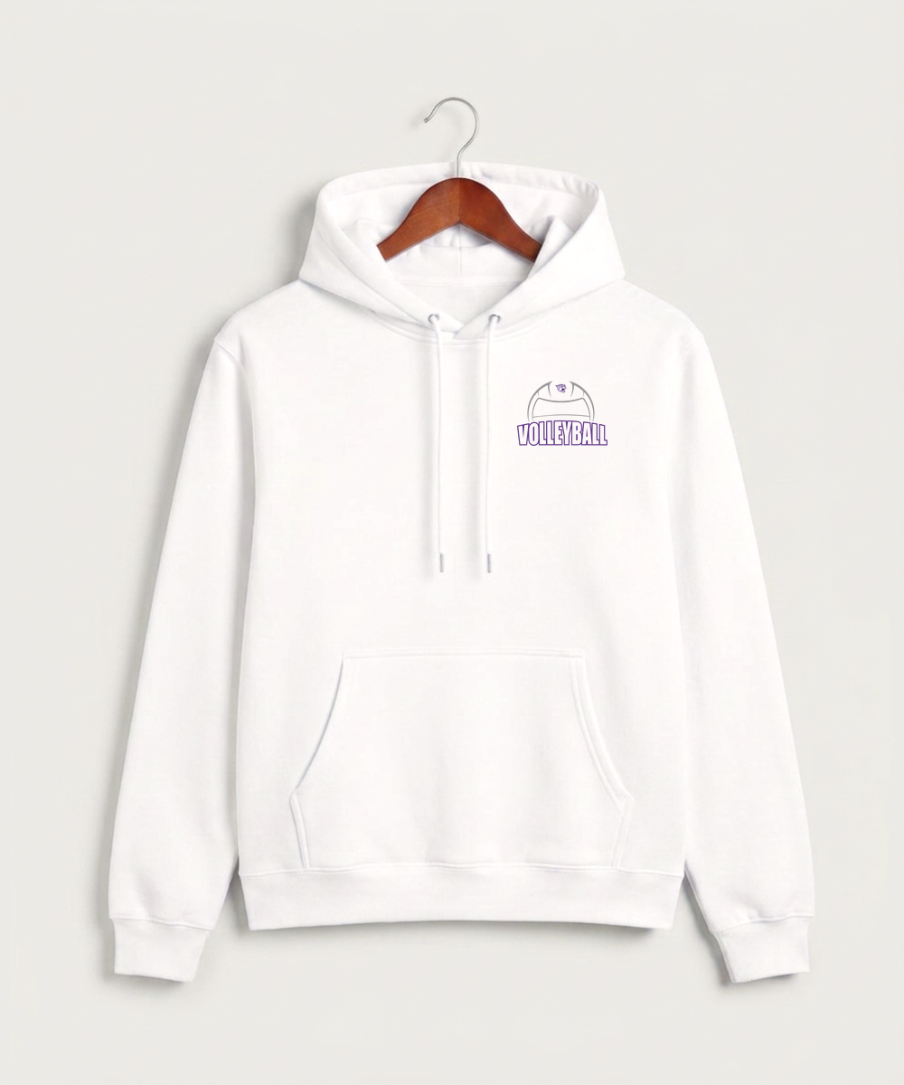 Goodhue High School Volleyball (Girls) - White Hoodie Value - Left Chest