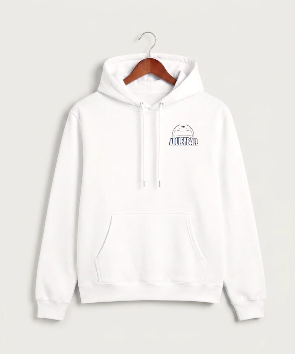 Zumbrota Mazeppa High School Volleyball (Girls) - White Hoodie Value - Left Chest