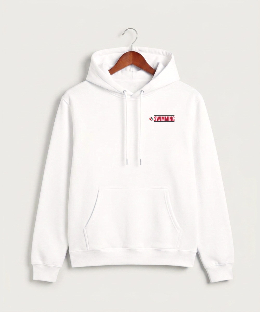 John Marshall High School Swim Dive Girls - White Hoodie Value - Left Chest