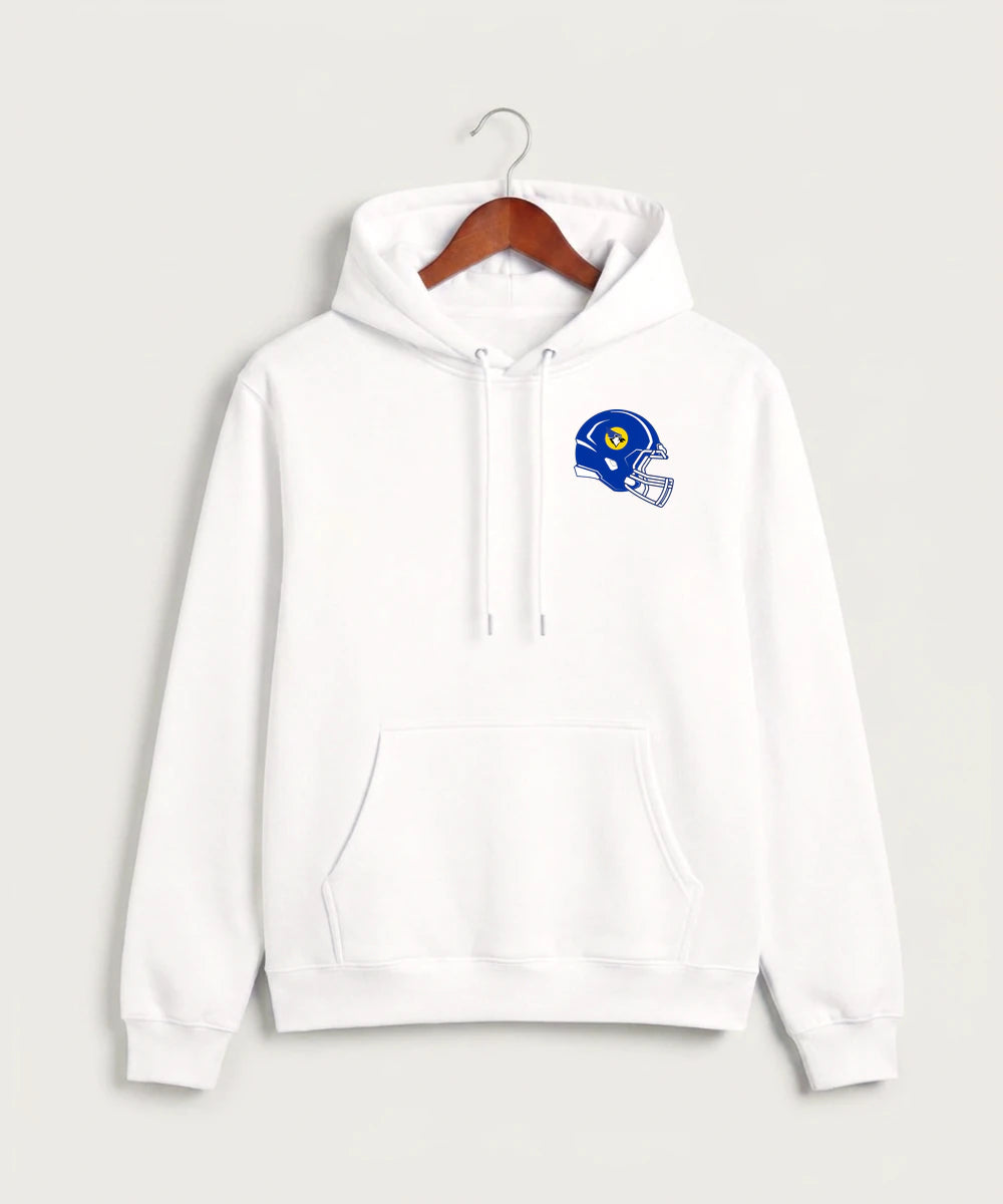 Waseca High School Football (Boys) - White Hoodie Value - Left Chest
