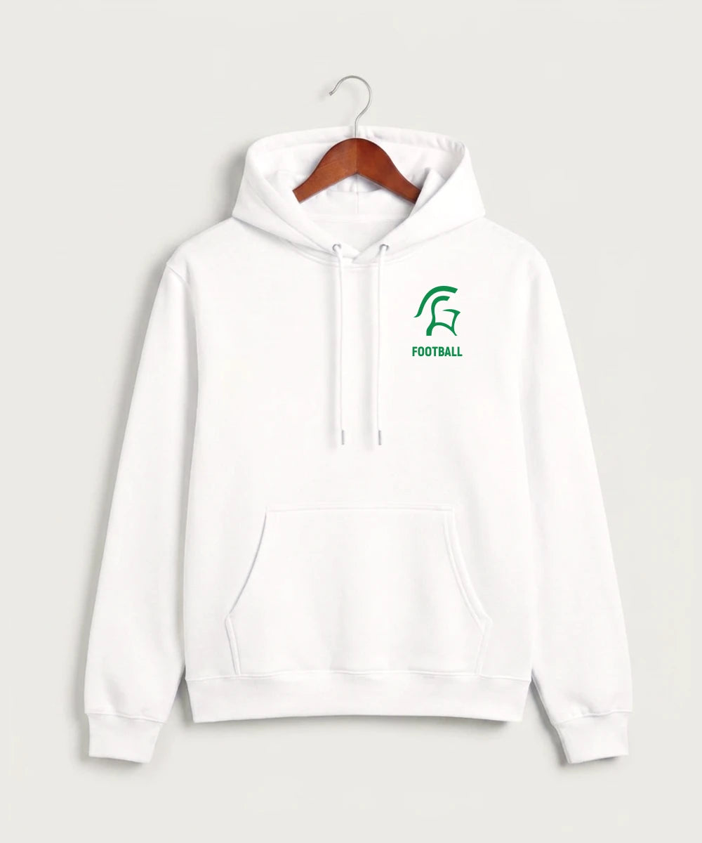 La Crescent-Hokah High School Football (Boys) - White Hoodie Value - Left Chest