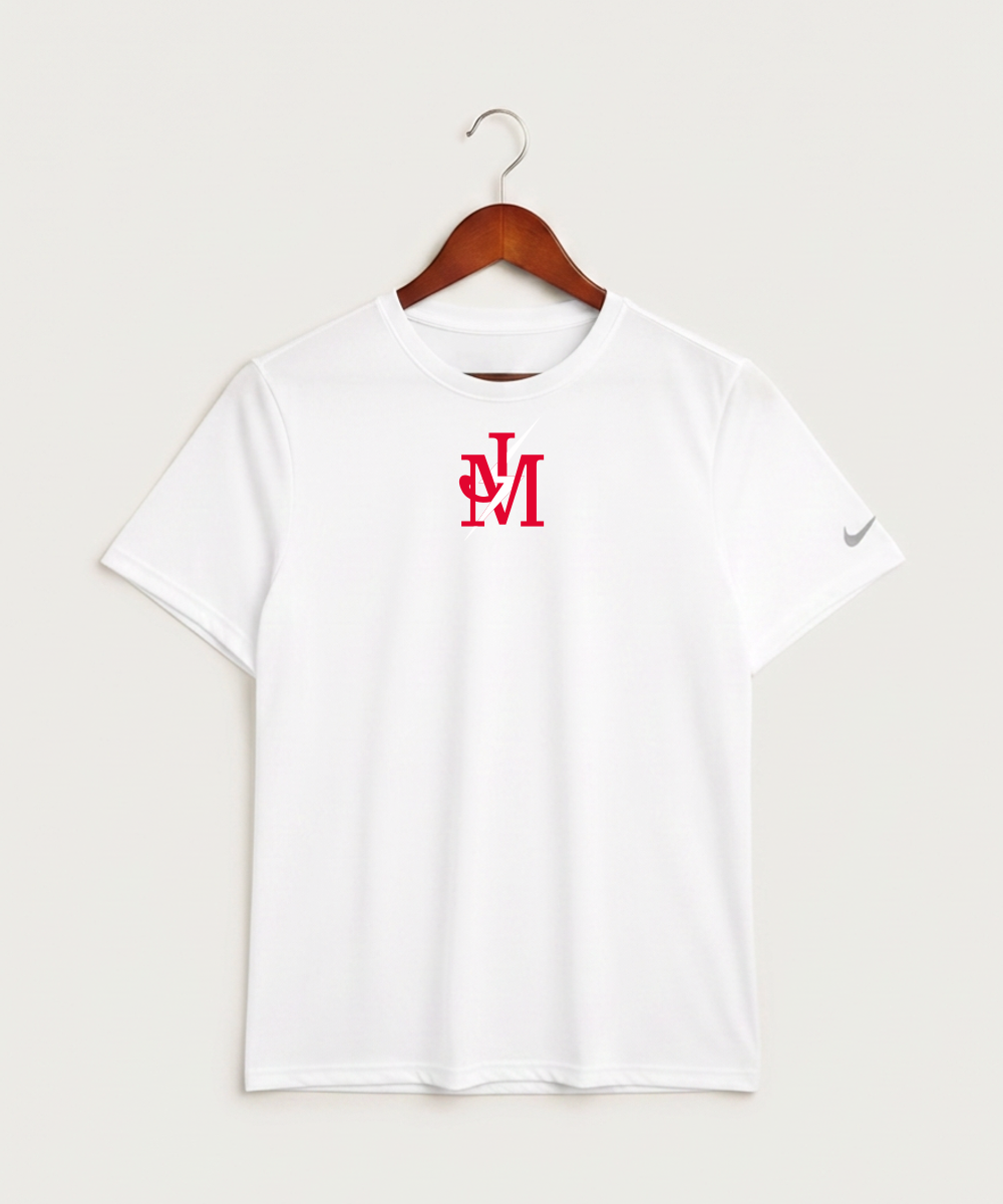 John Marshall High School Cross Country (Coed) - White Nike Swoosh Sleeve rLegend Tee NKDX8730