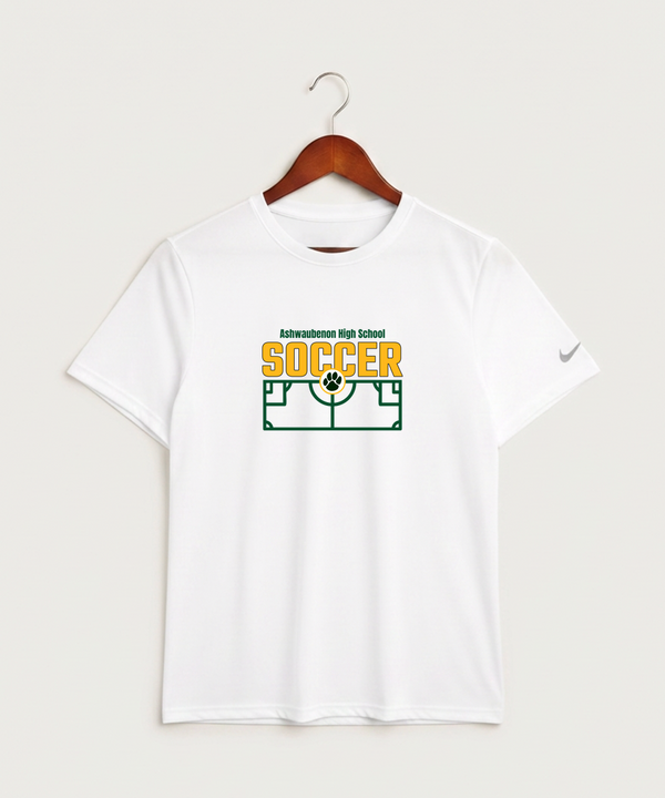 Ashwaubenon High School Soccer (Boys) - White Nike Swoosh Sleeve rLegend Tee NKDX8730