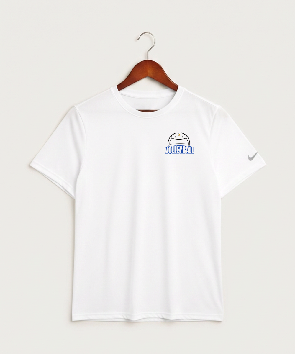 Hayfield High School Volleyball (Girls) - White Nike Swoosh Sleeve rLegend Tee NKDX8730