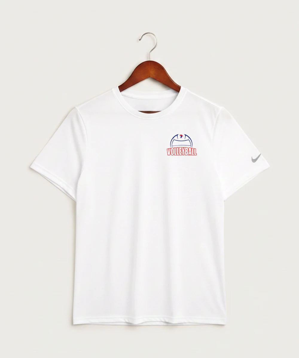 Hills-Beaver Creek High School Volleyball (Girls) - White Nike Swoosh Sleeve rLegend Tee NKDX8730