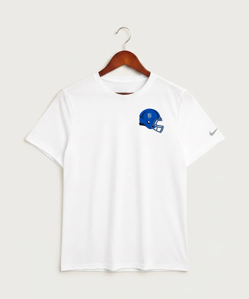 Lake Crystal-Welcome-Memorial High School Football (Boys) - White Nike Swoosh Sleeve rLegend Tee NKDX8730