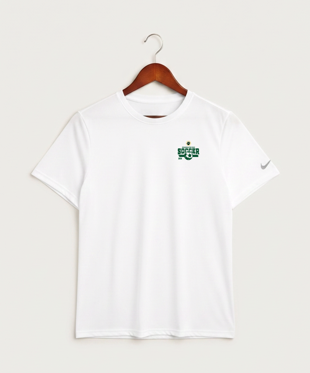 Ashwaubenon High School Soccer (Boys) - White Nike Swoosh Sleeve rLegend Tee NKDX8730