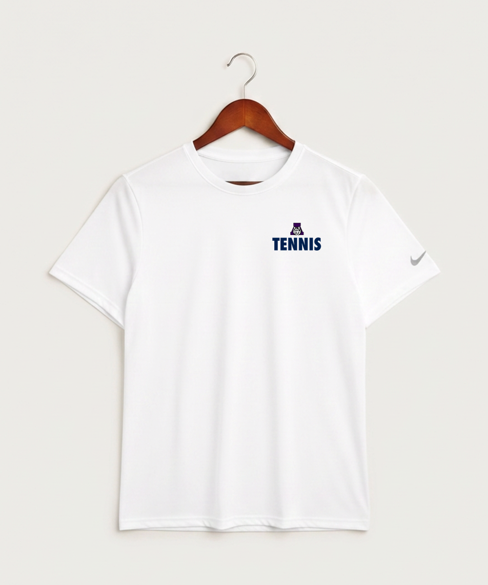 Albany High School Tennis (Boys) - White Nike Swoosh Sleeve rLegend Tee NKDX8730