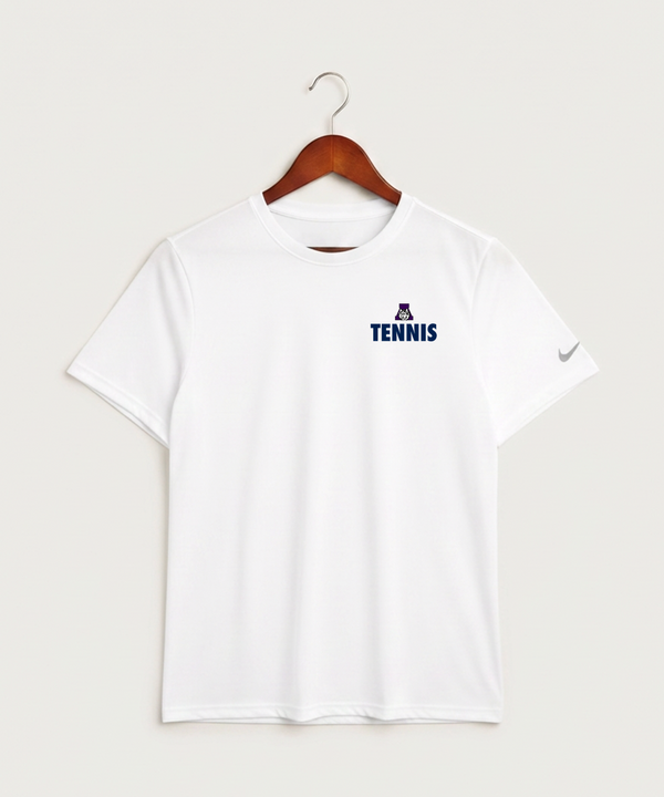Albany High School Tennis (Boys) - White Nike Swoosh Sleeve rLegend Tee NKDX8730
