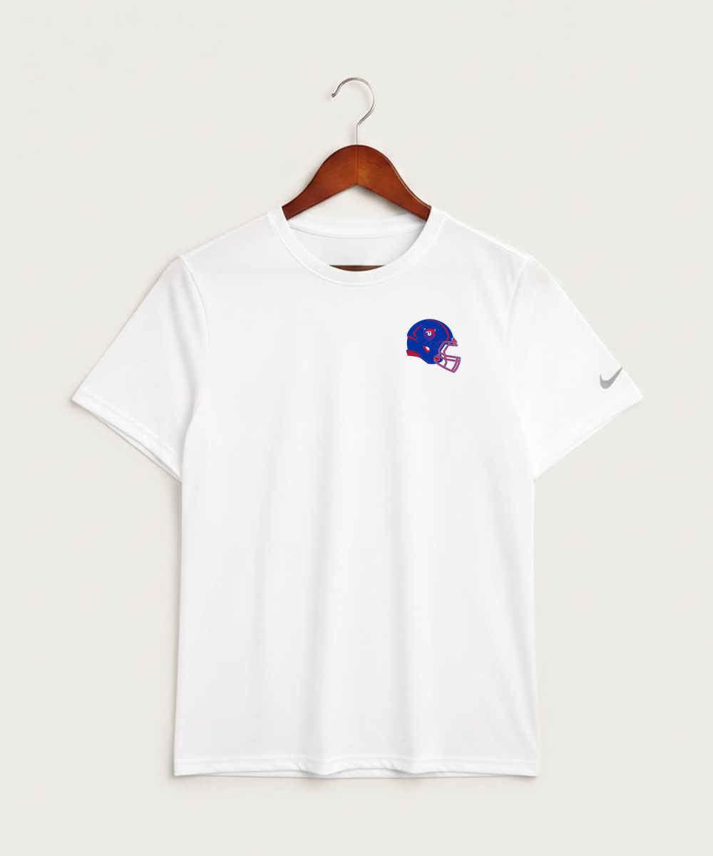 Bertha Hewitt High School Football (Boys) - White Nike Swoosh Sleeve rLegend Tee NKDX8730