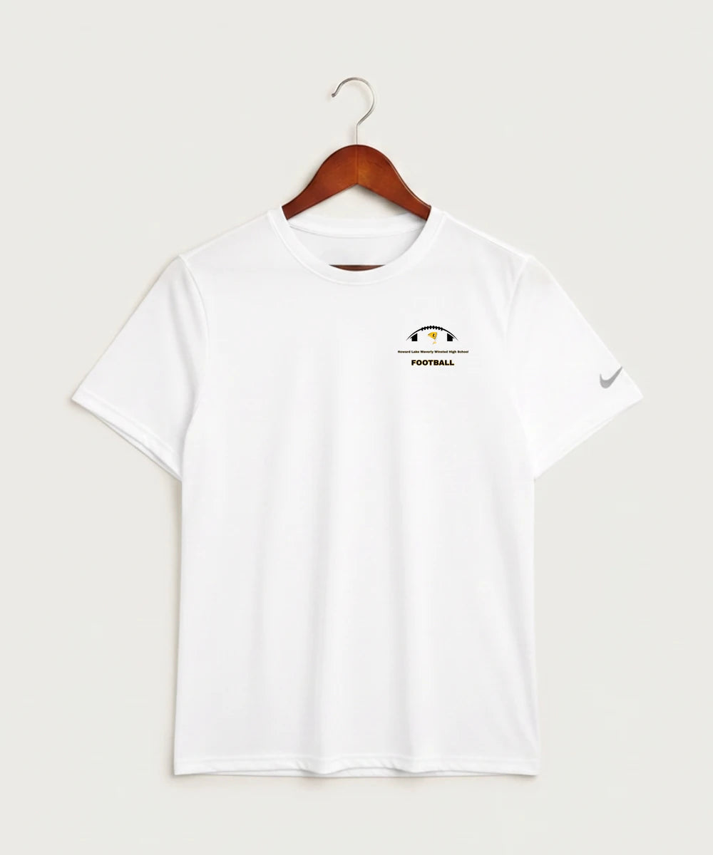 Howard Lake Waverly Winsted High School Football (Boys) - White Nike Swoosh Sleeve rLegend Tee NKDX8730