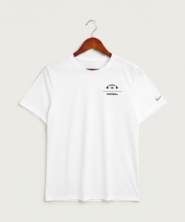 Russell-Tyler-Ruthton High School Football (Boys) - White Nike Swoosh Sleeve rLegend Tee NKDX8730