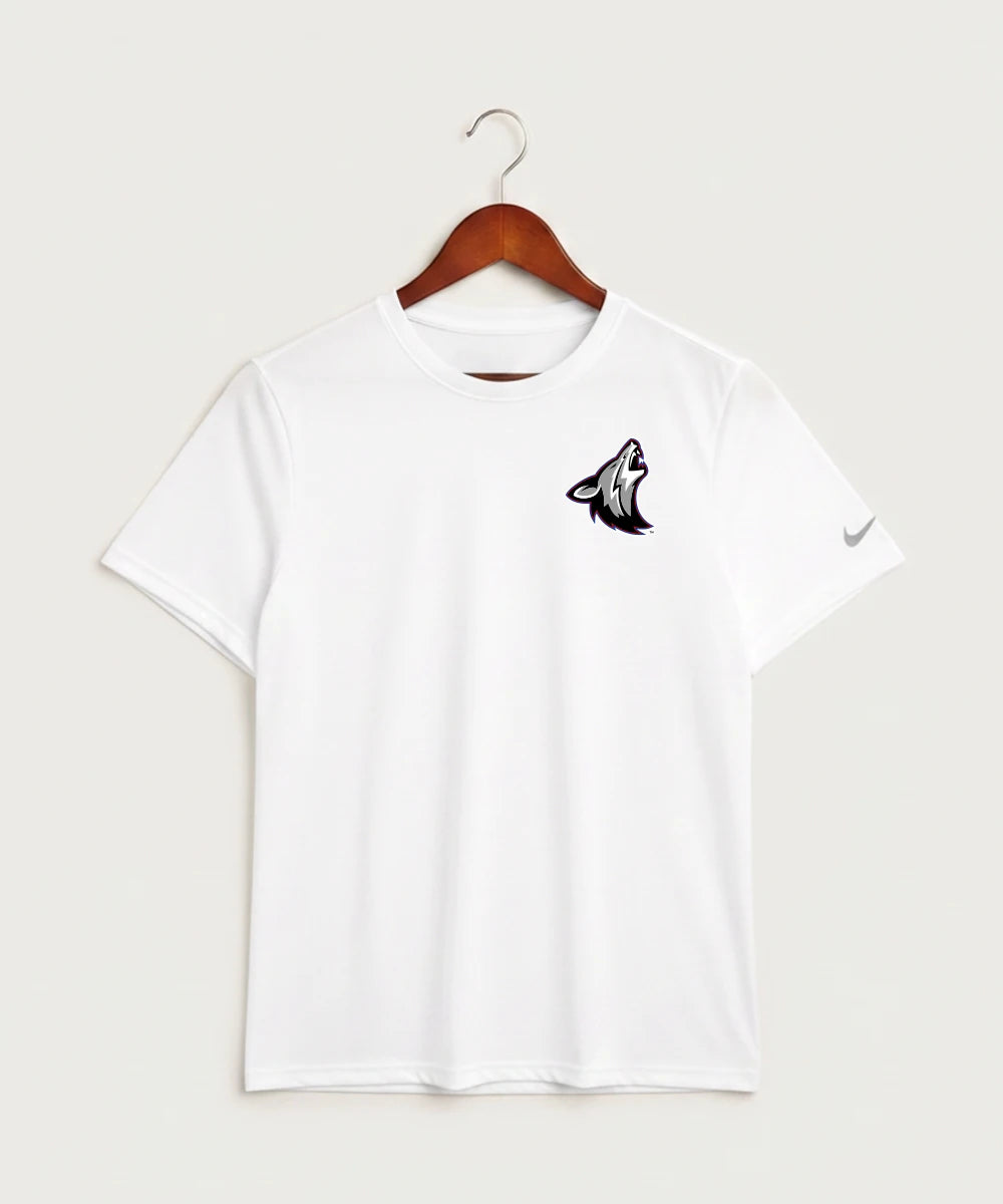 Heron Lake-Okabena High School Football (Boys) - White Nike Swoosh Sleeve rLegend Tee NKDX8730