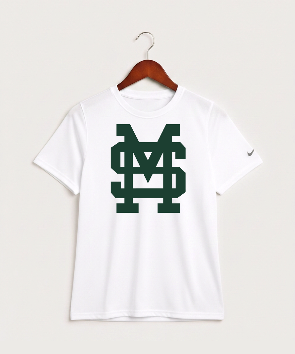 Sleepy Eye St. Mary's High School Athletics Coed - White Nike Youth Swoosh Sleeve rLegend Tee NKDX8787