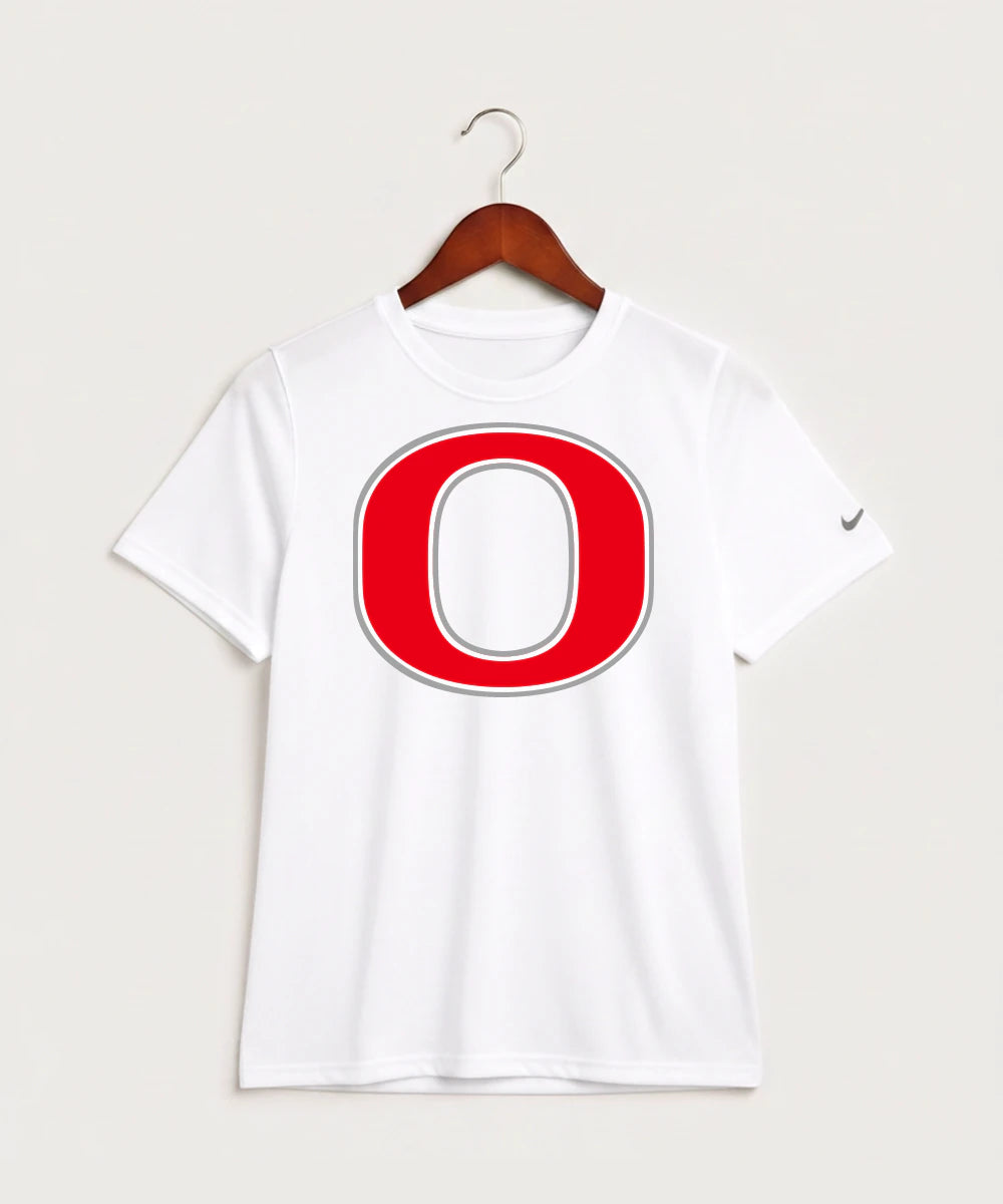 Osakis High School Athletics Coed - White Nike Youth Swoosh Sleeve rLegend Tee NKDX8787