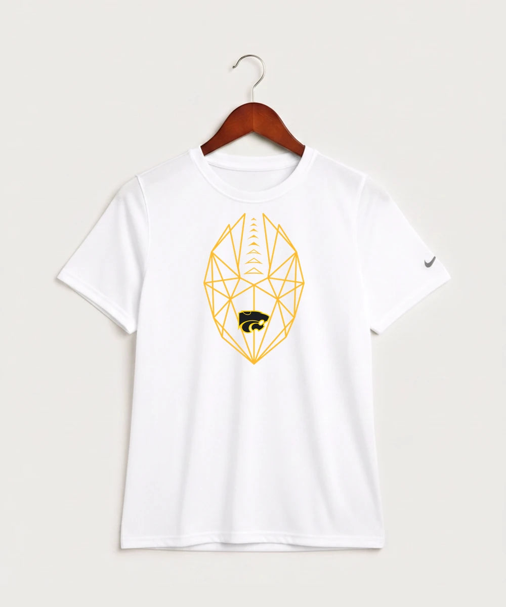Le-Win Football - White Nike Youth Swoosh Sleeve rLegend Tee NKDX8787