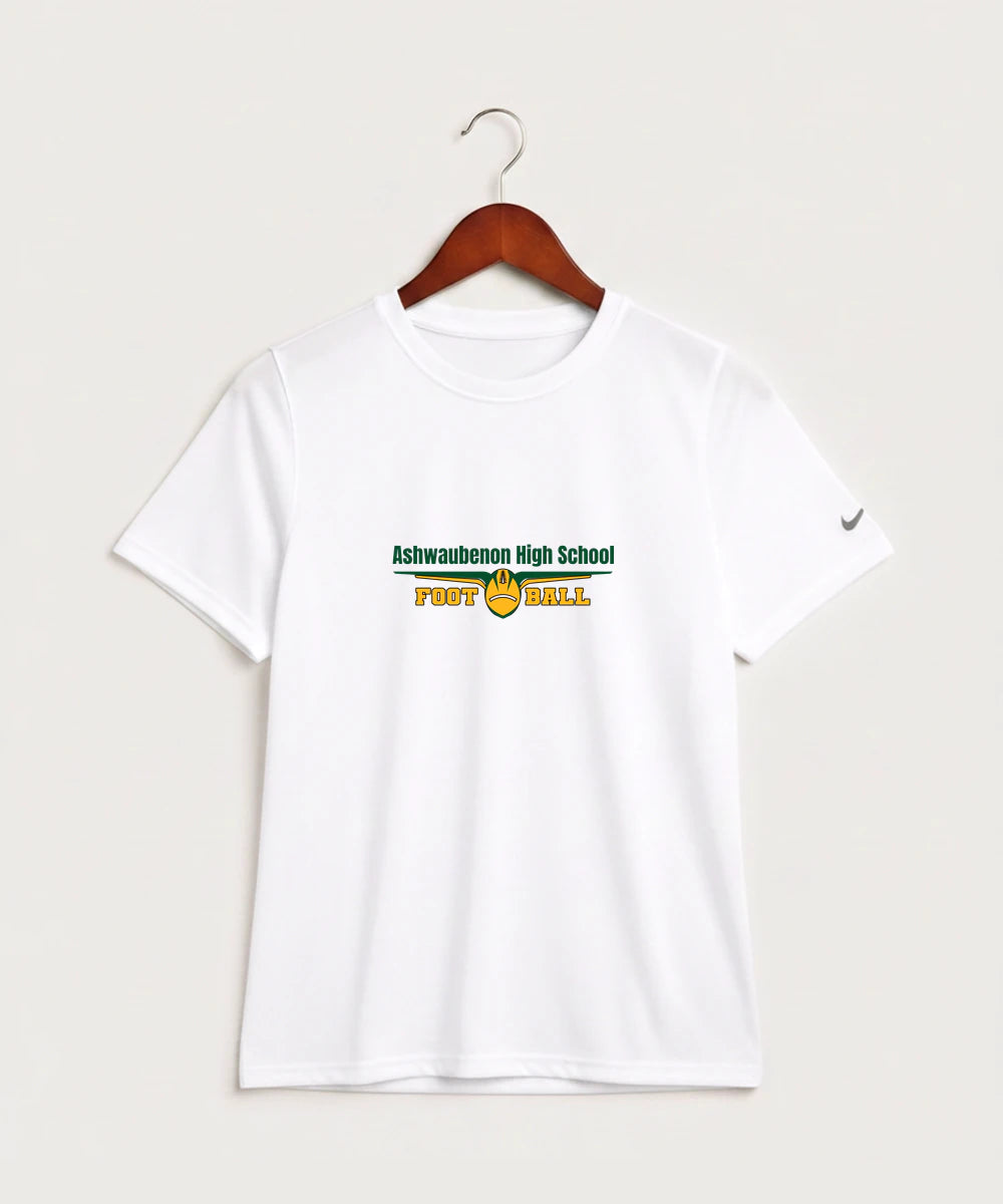 Ashwaubenon High School Football (Boys) - White Nike Youth Swoosh Sleeve rLegend Tee NKDX8787