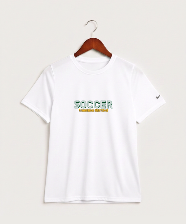 Ashwaubenon High School Soccer (Boys) - White Nike Youth Swoosh Sleeve rLegend Tee NKDX8787