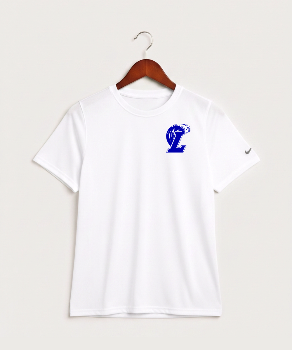 Lakeview High School Football (Boys) - White Nike Youth Swoosh Sleeve rLegend Tee NKDX8787