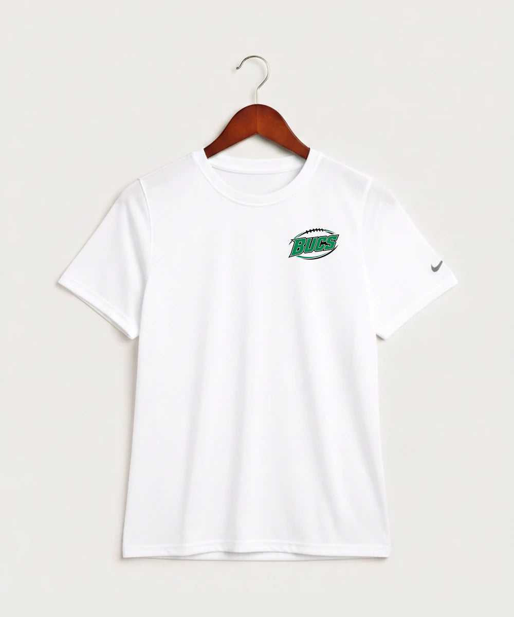 Waterville-Elysian-Morristown High School Football (Boys) - White Nike Youth Swoosh Sleeve rLegend Tee NKDX8787