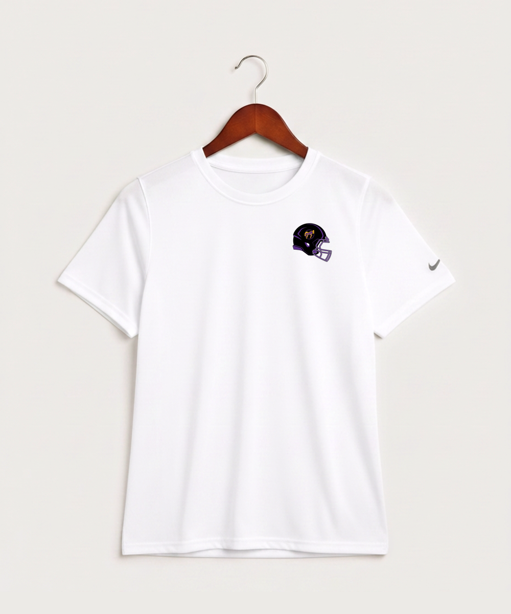 International Falls High School Football (Boys) - White Nike Youth Swoosh Sleeve rLegend Tee NKDX8787
