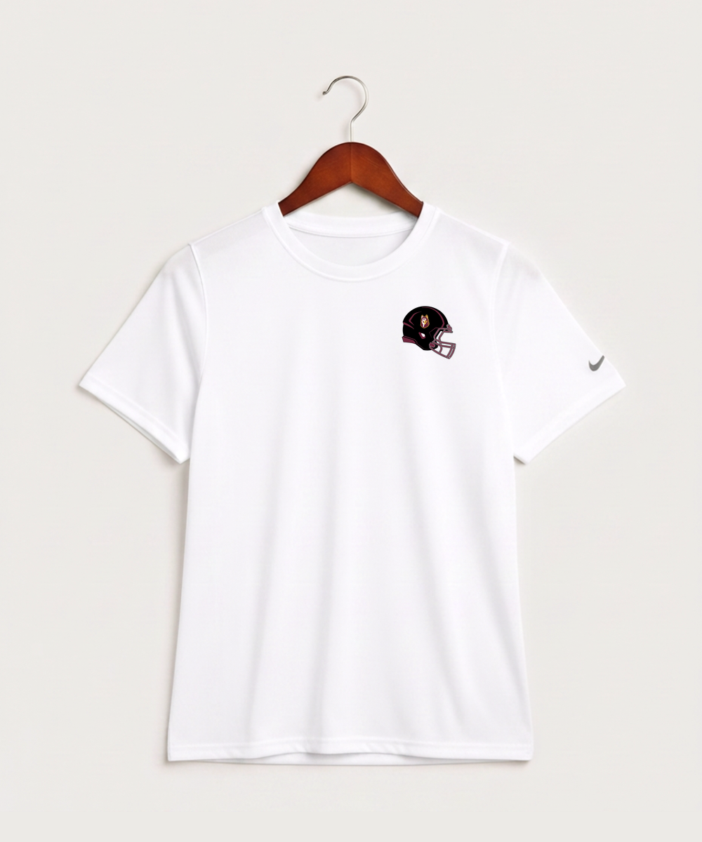 Pillager High School Football (Boys) - White Nike Youth Swoosh Sleeve rLegend Tee NKDX8787