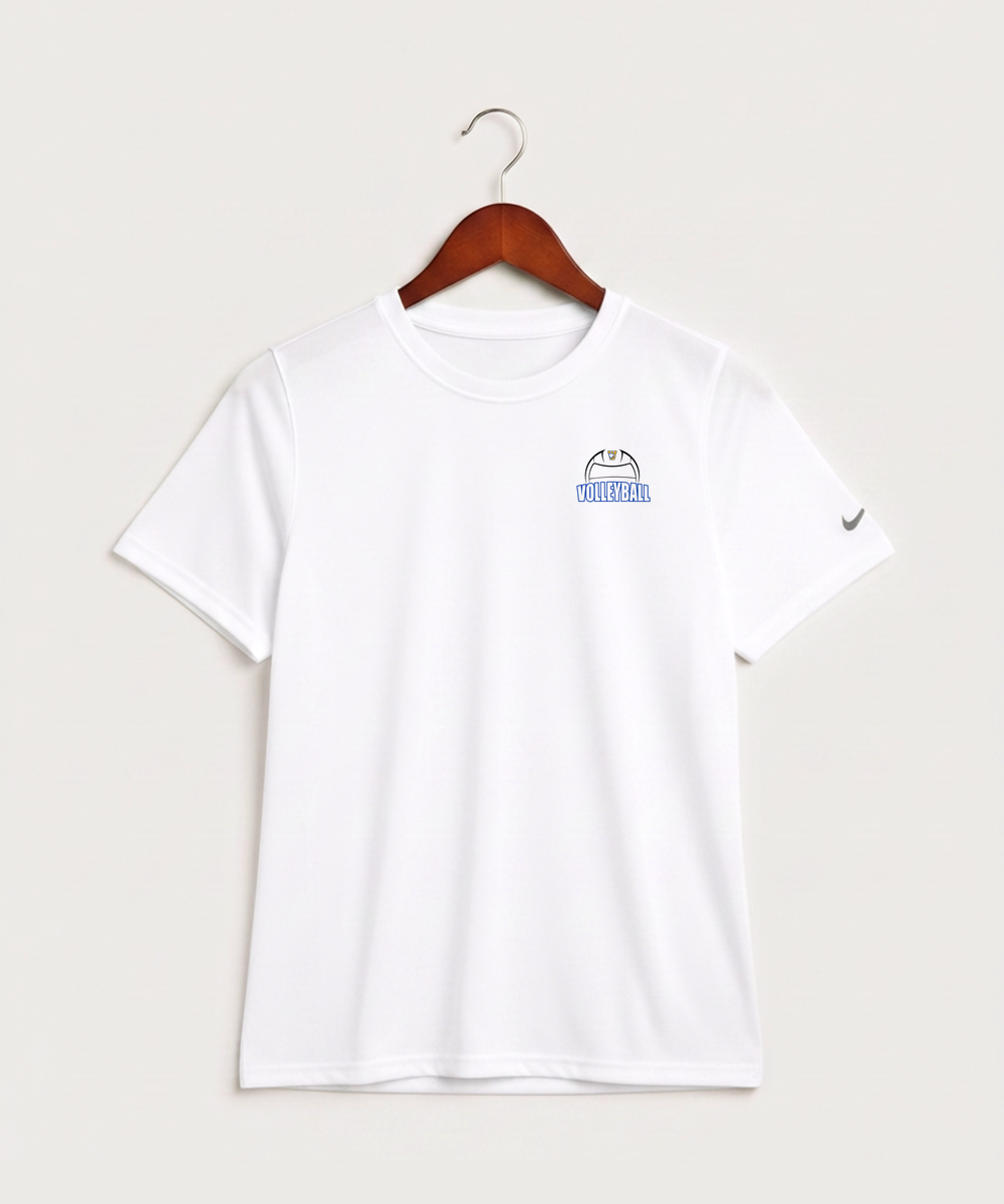 Windom Area High School Volleyball (Girls) - White Nike Youth Swoosh Sleeve rLegend Tee NKDX8787