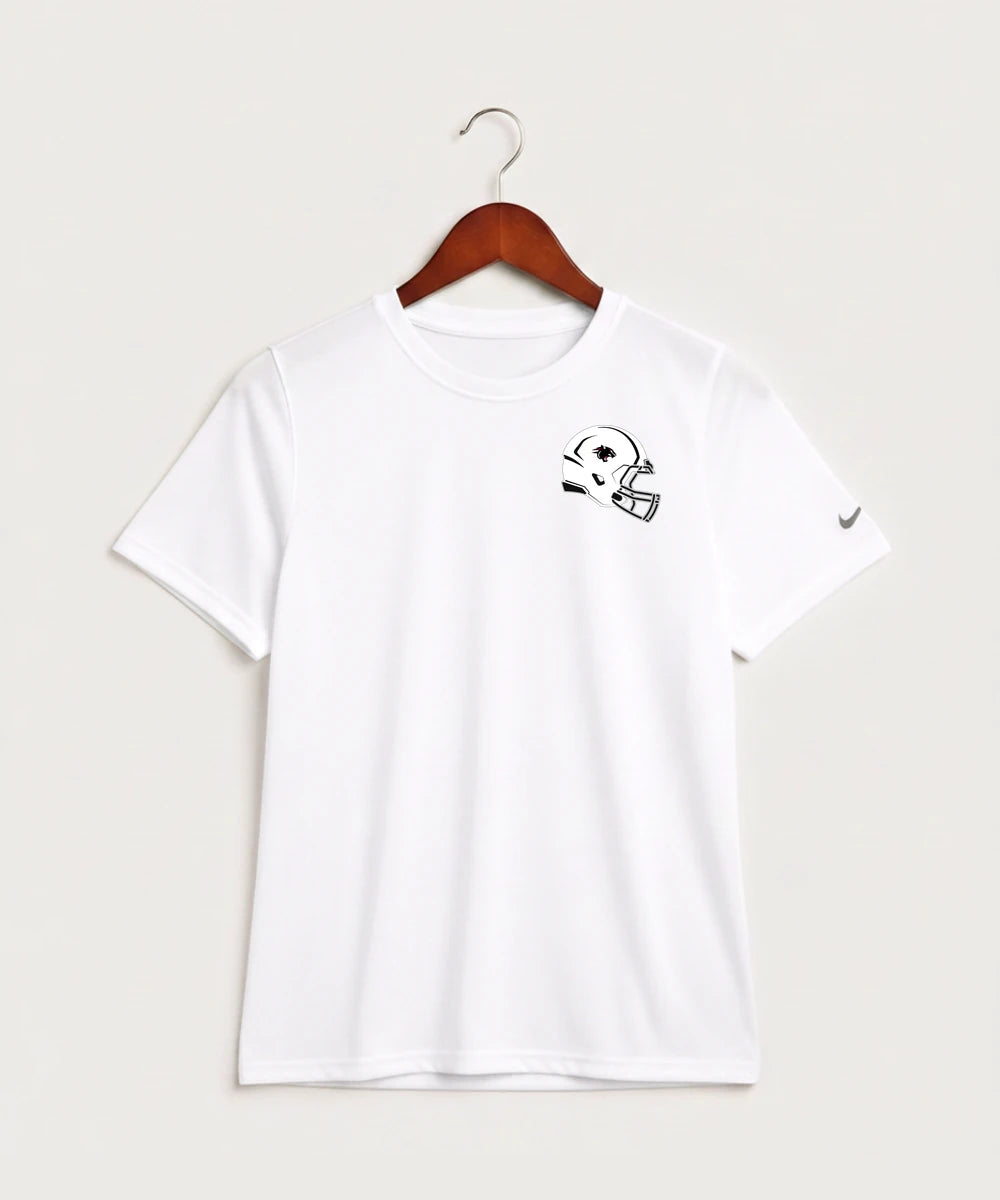 Nrheg Panthers High School Football (Boys) - White Nike Youth Swoosh Sleeve rLegend Tee NKDX8787