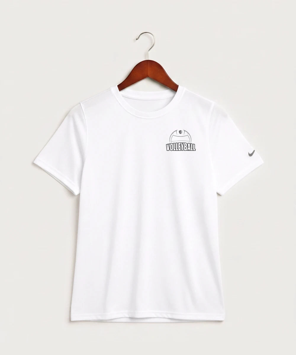 Kingsland High School Volleyball (Girls) - White Nike Youth Swoosh Sleeve rLegend Tee NKDX8787