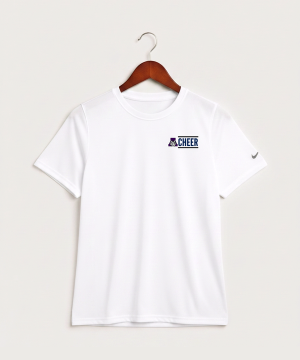 Albany High School Cheerleading - White Nike Youth Swoosh Sleeve rLegend Tee NKDX8787
