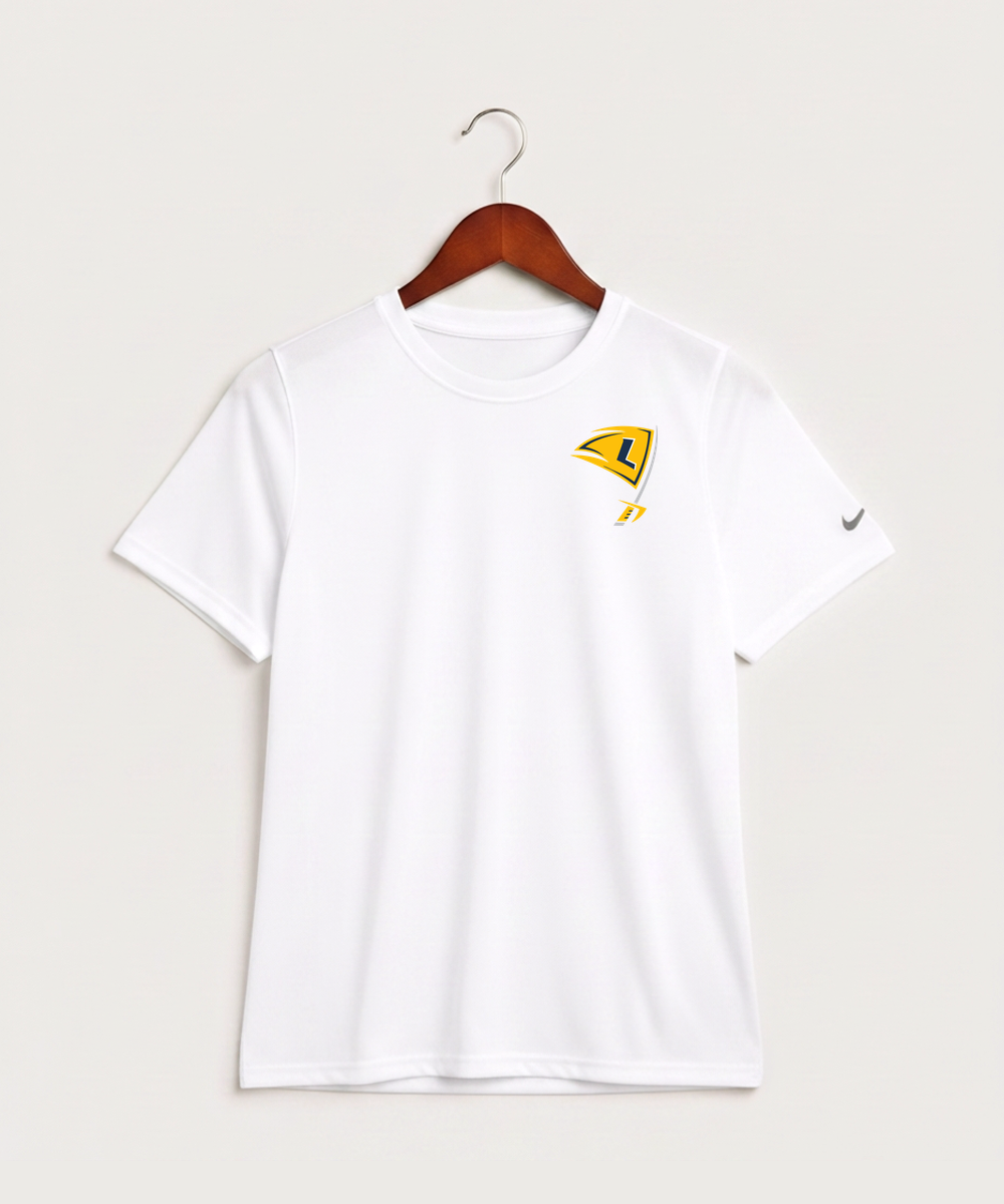 Howard Lake Waverly Winsted High School Football (Boys) - White Nike Youth Swoosh Sleeve rLegend Tee NKDX8787