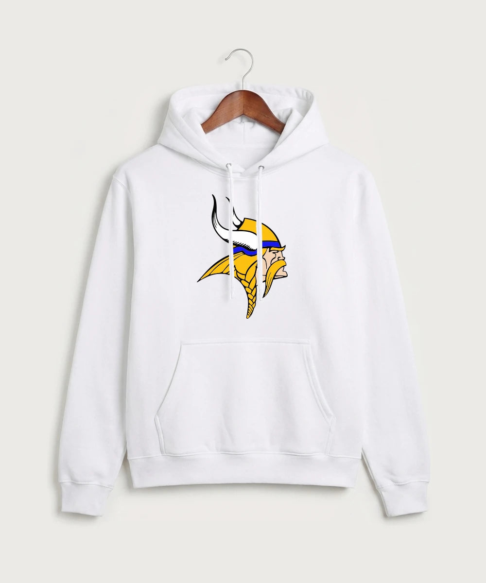 Hayfield High School Volleyball (Girls) - White Port & Co Core Fleece Pullover Hooded Sweatshirt. PC78H